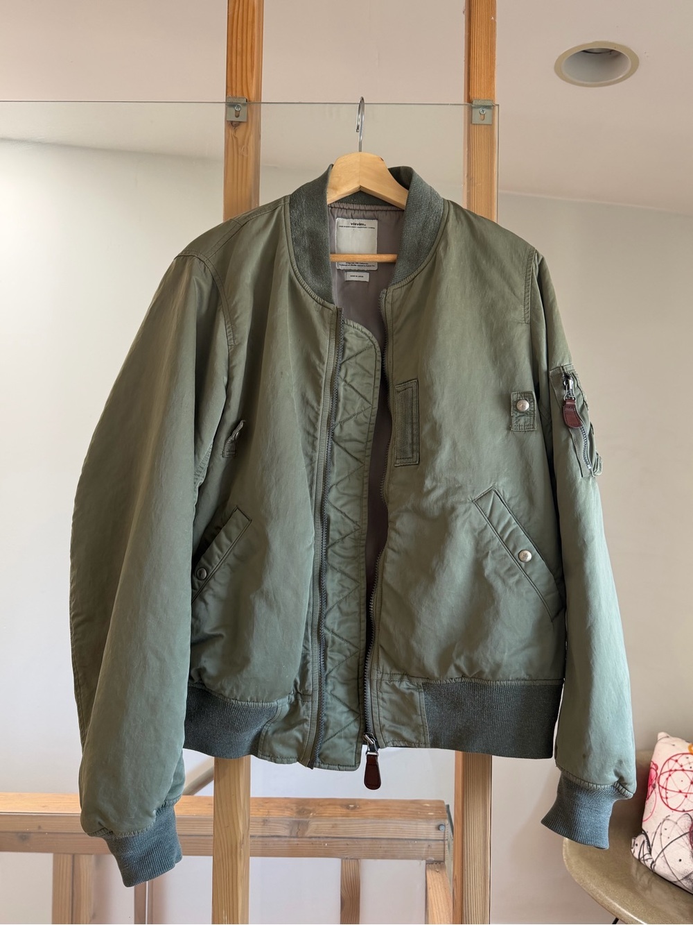 VISVIM AW18 THORSON MUD DYED MA-1 BOMBER